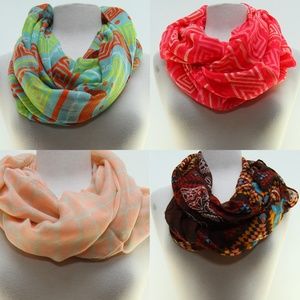Pick 2 Oori Womens Infinity Designer Scarf